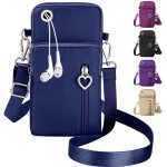 Oxford tissu pochette bandoulire femme petit sac bandouliere avec prise casque sacoche telephone portable ...