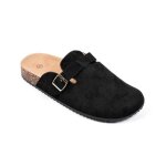 Ozabi mules sabots homme confort ergonomique boucle r�glable dm107 noir