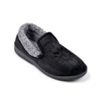 Ozabi pantoufles femme velours charentaises chaudes antid�rapantes k88r11f noir