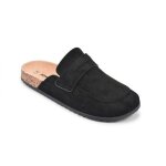 Ozabi sabots homme mule ferm�e confort nubuck mu1069 noir