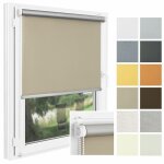 P + r store enrouleur occultant sans per�age midi termo - 45 x 150 cm - beige - isolation thermique