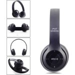 Casque ecouteur sans fil bluetooth - noir - p47 - technologie sans fil - suppresseur de bruit actif
