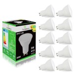 Pack de 10 ampoules led gu10 5w blanc froid 120° - lampesecoenergie - non compatible variateur Pack de 10 ampoules led gu10 5w blanc froid 120° - lampesecoenergie - non compatible variateur