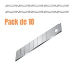 Pack de 10 lames de cutter l. 108mm