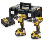 Pack 18v perceuse visseuse  percussion dcd796 + visseuse  chocs dcf887 + 2 batteries 5ah + chargeur ...