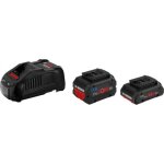 Pack 2 batteries 18v procore 4ah / 55ah + chargeur rapide - bosch - 1600a0214a