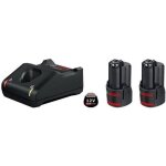 Pack de 2 batteries gba 12v 2. 0ah et un chargeur gal 12v - 40 en boite carton - bosch professional - ...