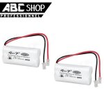 Pack de 2 batterie pile accu 2. 4v 2x aaa rechargeable 800mah nimh batteries