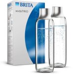 Pack 2 bouteilles brita - pour machine sodatrio - capacit 1l - verre