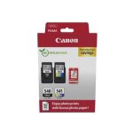 Pack de 2 cartouches dencre + pack papiers photo - canon - pg - 540 noir + cl - 541 couleur