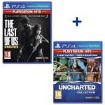 Pack 2 jeux ps4 playstation hits : the last of us remastered + uncharted the nathan drake collection