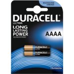Pack de 2 piles duracell ultra aaaa 15v mx2500 - e96 prix mini !!!