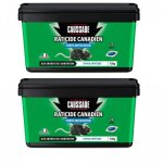 Pack de 2 seaux de raticide canadien patappt forte infestation boite de 720 grs ( 72 x 10grs ) -