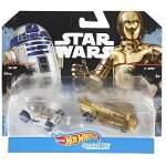 Pack de 2 voitures star wars r2 - d2 et c - 3po - vehicule hot wheels charater cars - mattel Pack de 2 voitures star wars r2 - d2 et c - 3po - vehicule hot wheels charater cars - mattel