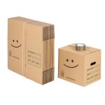 Pack 20 cartons à livres avec poignées + 1 adhésif offert Pack 20 cartons à livres avec poignées + 1 adhésif offert