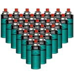 Pack 28 bouteilles de gaz butane 227gr cartouche gaz camping compacte encliquetable rchaud dsherbeur ...