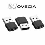 Pack de 3 adaptateurs usb - a vers usb - c - compatible apple iphone 15 / 16 / 17 ipad airpods ? samsung ...