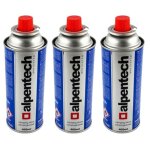 Pack de 3 cartouches de gaz 250g butane camping butane alpentech