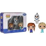 Figurine - funko - pack de 3 mini figurines - la reine des neiges - anna elsa et olaf - 4 cm