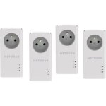 Pack de 4 cpl netgear - 1000 mbp / s avec prise filtrée - 1 port ethernet Pack de 4 cpl netgear - 1000 mbp / s avec prise filtrée - 1 port ethernet