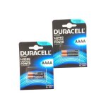 Pack de 4 piles duracell ultra aaaa 15v mx2500 - e96 prix mini !!!