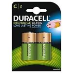 Pack de 4 piles rechargeables lr14 / hr14 ni - mh duracell ultra 3000 mah
