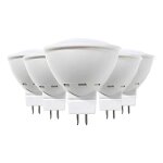 Pack 5 ampoules led gu5. 3 6w equi. 50w 540lm 3000k 15000h primer leader