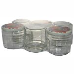 Pack 6 confituriers 340 ml - couvercle fruit Pack 6 confituriers 340 ml - couvercle fruit