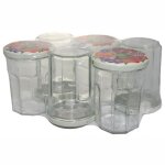 Pack 6 confituriers avec couvercle - 385 ml Pack 6 confituriers avec couvercle - 385 ml