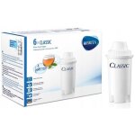Pack de 6 filtres classic - brita - blanc - filtre chlore plomb et tartre