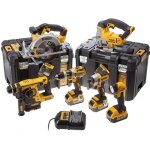 Pack de 6 machines dewalt dck699m3t - 3 batteries 18v chargeur multi - voltage et 2 coffrets tstak
