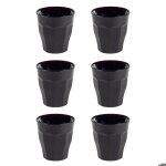 Pack de 6 verres noirs - duralex