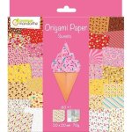 Feuilles origami - avenue mandarine - sweets - 20 x 20 cm - 70 g - 30 motifs (x2)