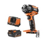 Pack aeg 18v - visseuse � chocs ol�opneumatique brushless - batterie 4. 0 ah - chargeur