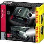 Pack agrafeuse et perforateur advanced - maped - gris fonc - capacit 25 feuilles - rglette de bute ...