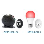 Pack amplicall 20 - 6 geemarc - compos de lac20: sonnette et amplificateur de sonnerie + lac6 : ampoule ...