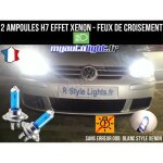 Pack ampoules h7 blanc xenon feux croisement - code pour volkswagen golf 5