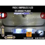 Pack ampoules led clairage plaque pour volkswagen golf 5
