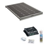 Pack antarion panneau solaire 160w camping car + kit de pose solaire avec r�gulateur de charge pwm 1