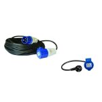 Pack antarion rallonge lectrique 15m p17 + adaptateur femelle pour camping - car