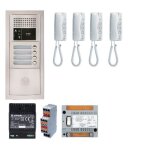 Pack audio - aiphone - gtba4e - platine de rue encastr�e - 4 fils - volume r�glable