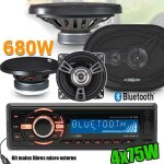 Pack autoradio caliber rmd046bt - 2 75w x 4 - bluetooth + 4 haut parleurs xsound - 680w