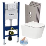 Geberit - pack bati - support geberit + wc sans bride swiss aqua technologies + plaque (brevisgeb3 - ...