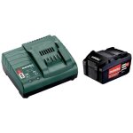 Pack batterie + chargeur sc 30 - metabo - 18v - li - power - 4. 0 ah - noir