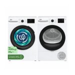 Pack beko lave - linge frontal 9kg + s�che - linge pompe � chaleur 8 kg - promo
