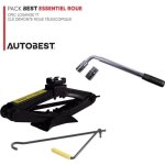 Pack best essentiel roue cric losange 1t et clé démonte roue télescopique Pack best essentiel roue cric losange 1t et clé démonte roue télescopique