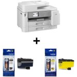 Pack brother : imprimante multifonction - mfc - j5955dw - jet dencre - a3 - couleur - wi - fi + cartouches ...