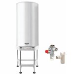 Pack chauffe eau �lectrique 200 litres sag�o st�atite ariston + tr�pied + groupe de s�curit� 3 / 4 + ...