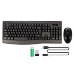 Pack clavier souris - bluestork - pack office rechargeable - sans fil - noir