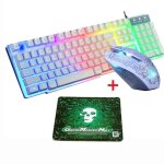 Pack claviersouris et tapis de souris gamer clavier rgb touches semi - m�caniques / souris gamer ambidextre ...
